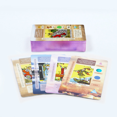 Mua Bản in tùy chỉnh Russian Purple Edge Tarot Thẻ in thông tin chi tiết Thẻ Tarot online manufacture