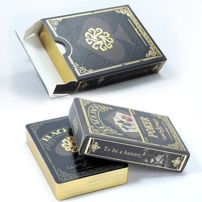 Mua Thiết kế tùy chỉnh Luxury Golden Edge Chơi bài Poker Với in giấy vàng và hộp online manufacture