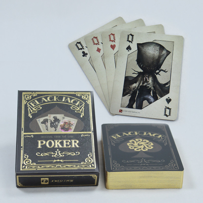 Mua Logo in tùy chỉnh Bảng giấy bạc vàng có cạnh Poker Deck trên giấy sang trọng online manufacture