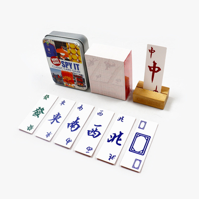 Mua Bản in tùy chỉnh Thẻ Mahjong Hoa Kỳ Thẻ chơi Thẻ chơi nhiều người Thẻ Mahjong giấy với hộp thiếc online manufacture