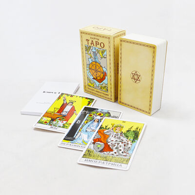 Mua Thiết kế tùy chỉnh 310gsm Giấy lõi đen Bài Tarot có Sách hướng dẫn để bói toán online manufacture