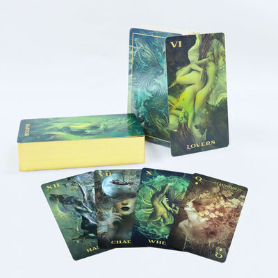 Mua Bài Tarot Cạnh Vàng Tùy Chỉnh với In Offset 4 Màu CMYK và Đóng Gói Màng Co online manufacture