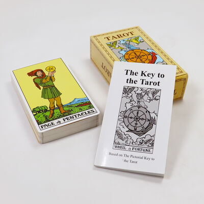Mua Thẻ Tarot thiết kế tùy chỉnh với hướng dẫn bao gồm 57 * 87mm kích thước cho người mới bắt đầu online manufacture