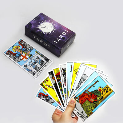 Mua Thẻ Tarot có thể in tùy chỉnh với hướng dẫn - Bảng giấy lõi đen 310gsm & kích thước tùy chỉnh online manufacture