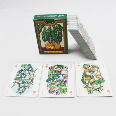 Tùy chỉnh in cao cấp thực vật xanh chơi thẻ 63x88mm Magic Thẻ chơi