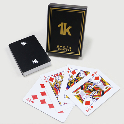0.3mm chống nước Bảng chơi bài bằng nhựa Logo tùy chỉnh Quảng cáo Poker Deck Of Card