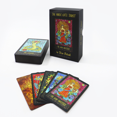 Nhà máy bán chạy nhất in tùy chỉnh Oracle Gold Foil Deck Thẻ trò chơi bảng chất lượng cao với hộp cứng