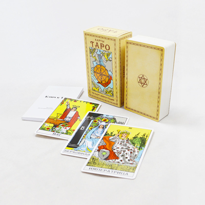 Giải trí trong nhà Tarot card trong hộp lưới Custom Printing Oracle cho trò chơi giấy