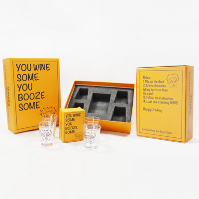 AI định dạng người lớn bữa tiệc uống trò chơi thẻ với Shot Glass Custom uống trò chơi thẻ