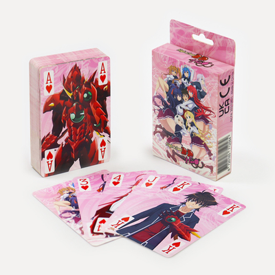Bản đồ tùy chỉnh Chơi trò chơi bài in kích thước cổ điển Cartoon Deck With Varnishing