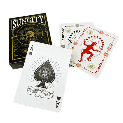 Đánh giá bài chơi poker tùy chỉnh gốc với in giấy vàng sang trọng