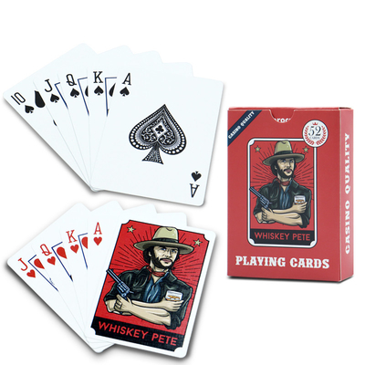 Thẻ chơi poker giấy với hộp giải trí cá nhân Thẻ chơi theo phong cách cao bồi