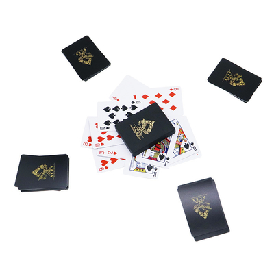 Thiết kế tùy chỉnh Sơn vàng có kết cấu Bức in thiên thần Poker Thẻ chơi bằng nhựa Kích thước cầu