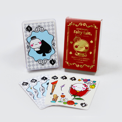 Custom Limited Edition quảng cáo Poker Deck với hộp nhựa trong suốt sản xuất
