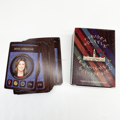 Tùy chọn thân thiện với môi trường kiểu Mỹ Characters Voting Strategy Fun Card Game Printing