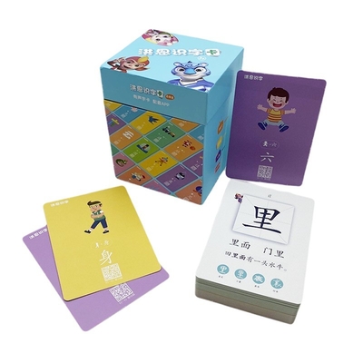 UV hoàn thành từ vựng túi Flash Card Logo tùy chỉnh được chấp nhận Giáo dục tương tác