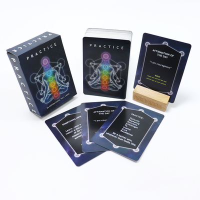 CMYK hoặc PMS in Set trò chơi thẻ kéo truyền cảm hứng cho thực hành khẳng định tích cực
