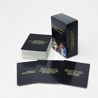 90g/Deck Thẻ trò chơi tranh luận tuyệt vời tùy chỉnh cho nam và nữ Logo tùy chỉnh được chấp nhận thú vị