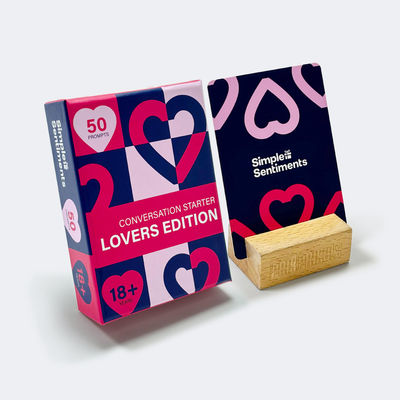 Màu tùy chỉnh tùy chỉnh Oem Tạo trò chơi bắt đầu trò chuyện Thẻ in thiết kế Đêm hẹn hò Ý tưởng trò chơi bài cho cặp đôi