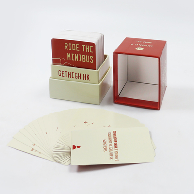 Logo tùy chỉnh in Luxury Paper Party Cá nhân hóa cặp đôi bài Deck trò chơi Bảng trò chơi Chơi bài cho người lớn