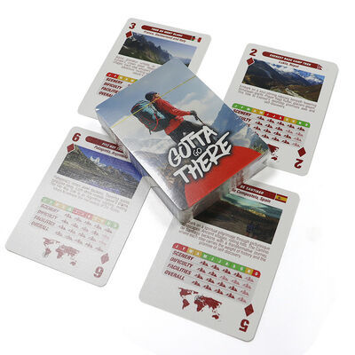 Thẻ Poker tùy chỉnh với giấy đen và in thiết kế tùy chỉnh với kích thước 57x87mm cho trò chơi và khuyến mãi dành cho người lớn