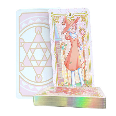 Thẻ Tarot Holographic Edge tùy chỉnh với CMYK 4 Color Offset Printing và thiết kế thanh lịch