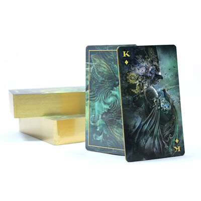 Thẻ Tarot thiết kế tùy chỉnh với giấy lõi đen 310gsm và hướng dẫn bao gồm