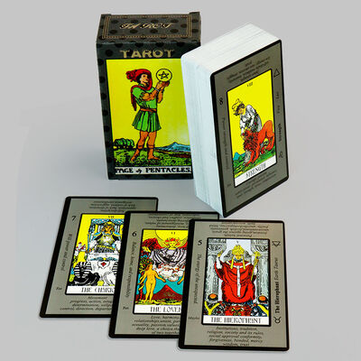 Đàn bài Tarot màu đơn tùy chỉnh với vật liệu thân thiện với môi trường và thiết kế di động để sử dụng cá nhân