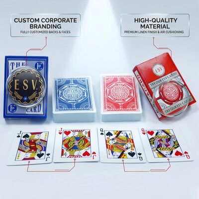 Logo thương hiệu doanh nghiệp tùy chỉnh in Thẻ chơi cho quà tặng quảng cáo và tiếp thị triển lãm thương mại