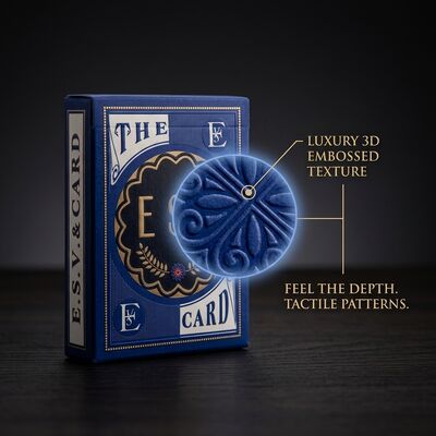 3D Texture Embossed Thẻ chơi poker sang trọng với trải nghiệm cảm giác cao cấp cho các nhà sưu tập