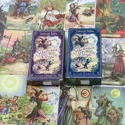 Nhà sản xuất Giấy tùy chỉnh Bộ bài Tarot Tây Ban Nha Thiết kế in ấn tùy chỉnh Bộ bài Tarot có ý nghĩa