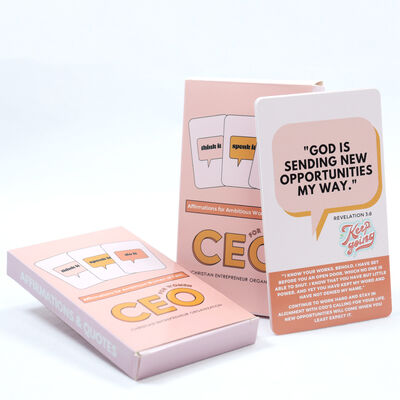 Bộ thẻ khẳng định tích cực được in tùy chỉnh dành cho phụ nữ In thẻ tự khẳng định tích cực 365 ngày đầy cảm hứng