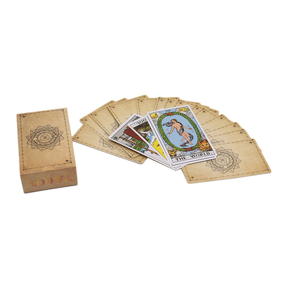 Bài Tarot Nhỏ In Theo Yêu Cầu Với Bề Mặt Vecni của Sách Hướng Dẫn