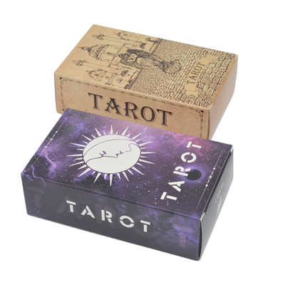 Bộ bài Tarot có thể in được bằng nhựa PVC lớn Cổ điển Bói toán Cán bóng