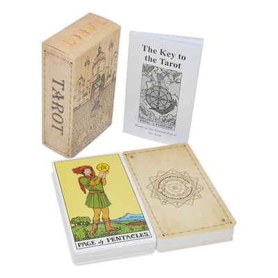 Bộ bài Tarot Độc đáo Bói bài 63x88mm Mat With Guidebook Entertainment
