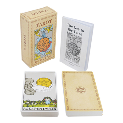 Bài Tarot Nhỏ In Theo Yêu Cầu Với Bề Mặt Vecni của Sách Hướng Dẫn